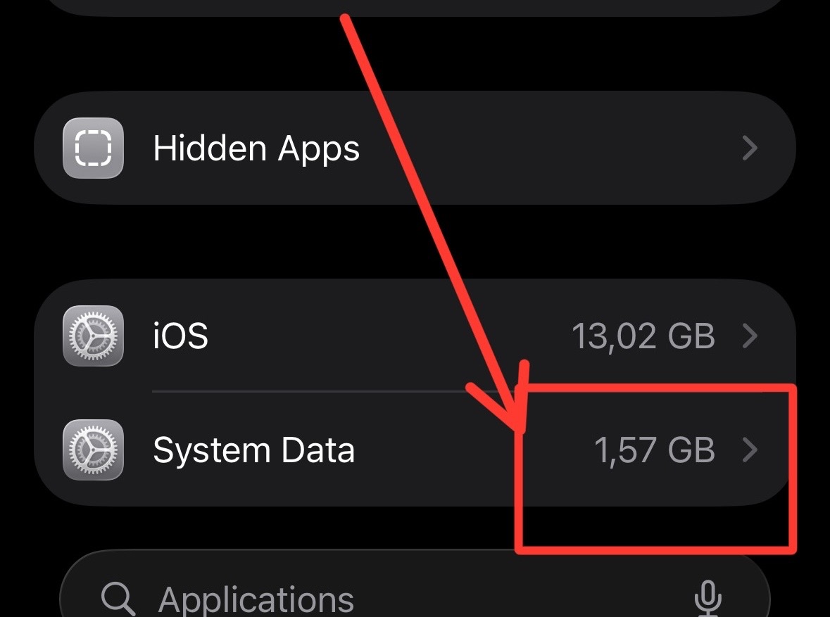 System Data After Cleanup